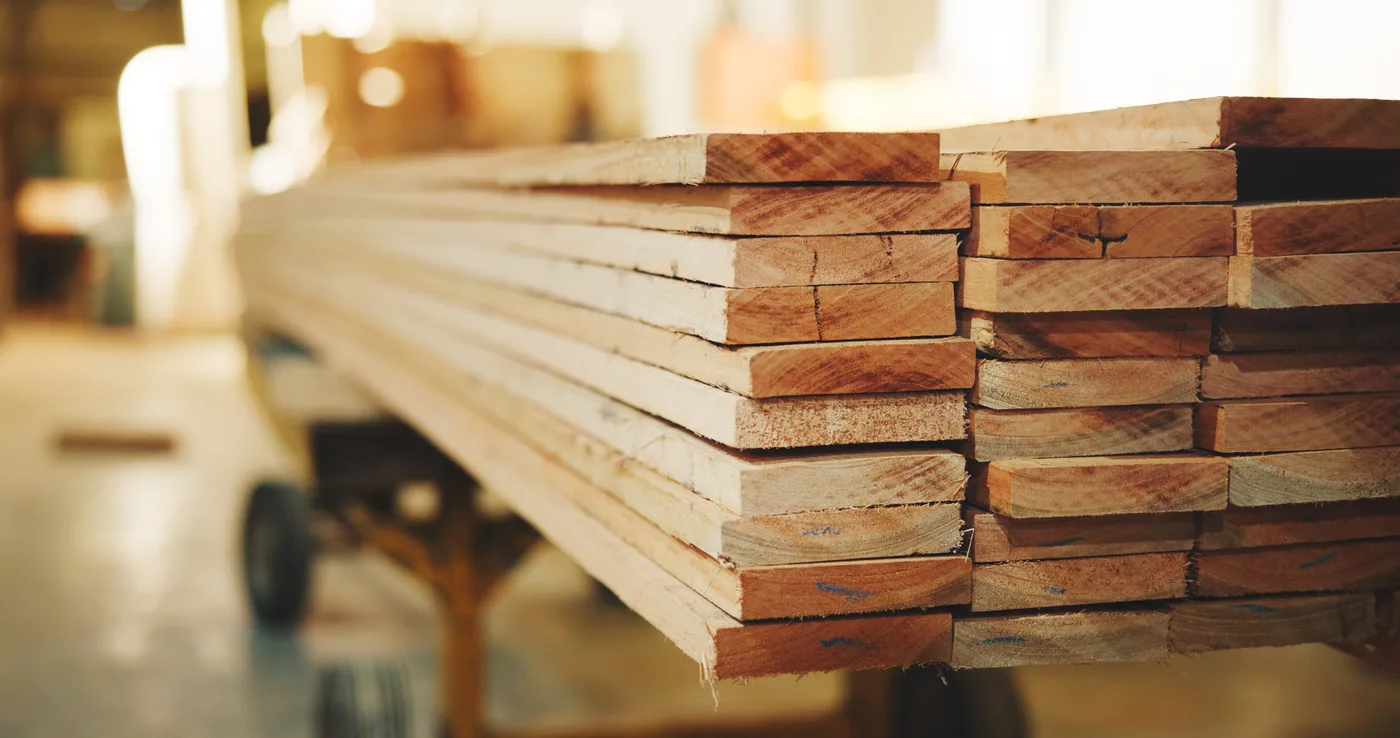 Timber machine in the workshop